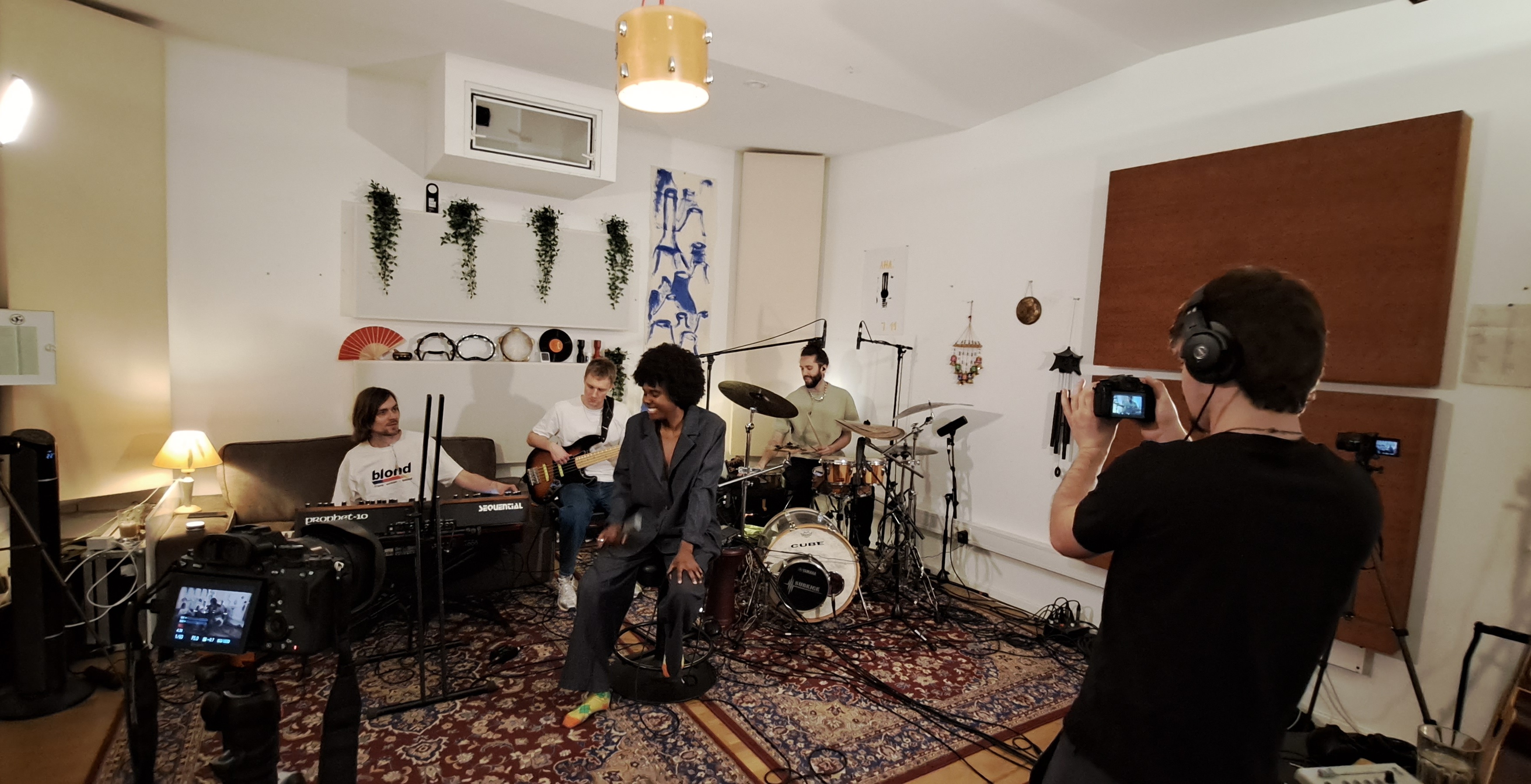 Yannick filming Sorvina live session